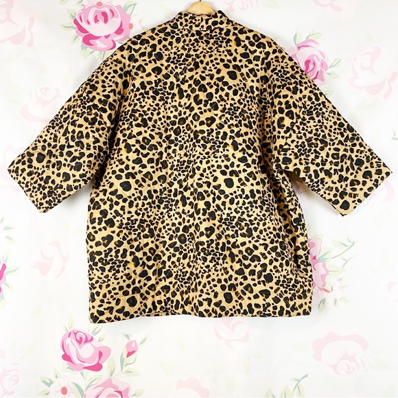 Isaac Mizrahi Live! Animal Leopard Print Quilted Jacket 1X - Picture 7 of 11
